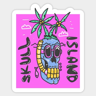 skull island Sticker